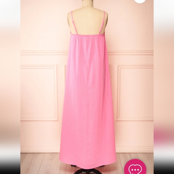 Boutique 1861 | Marinet Pink | Long Loose-Fitted Dress - Picture 4 of 7